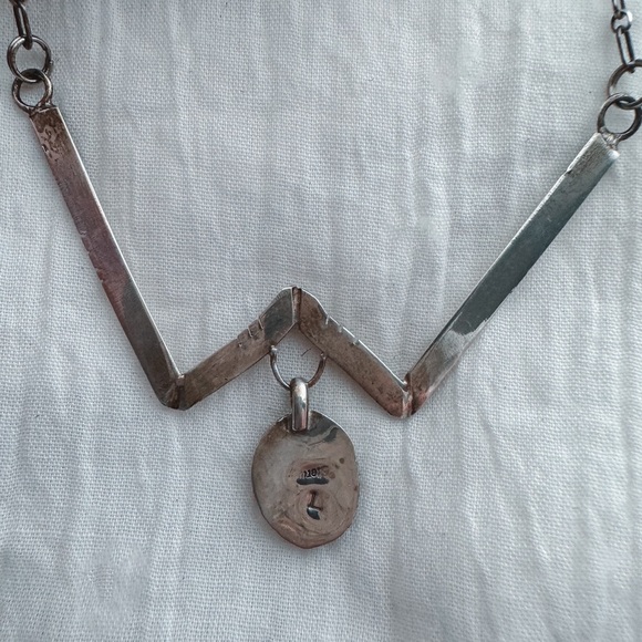 ❣️SALE❣️Vintage turquoise W necklace - Picture 4 of 6